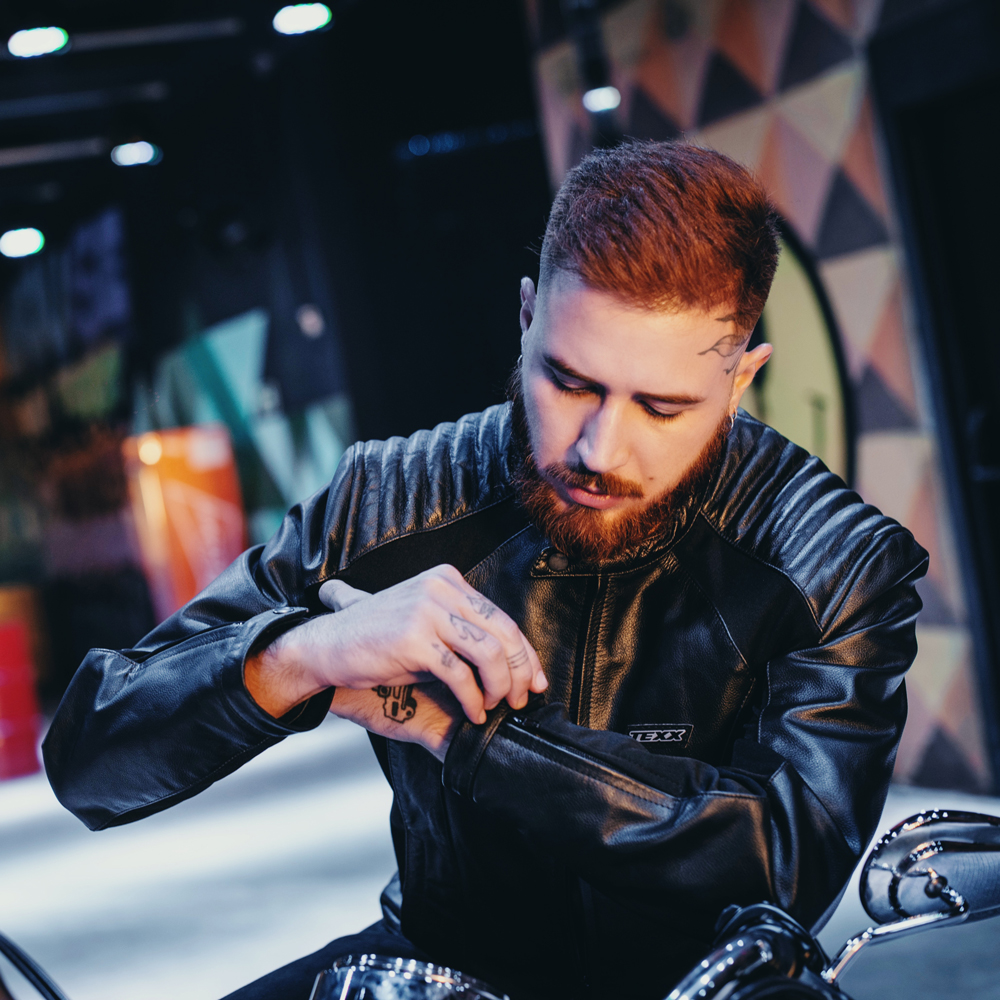 jaqueta motociclista masculina texx